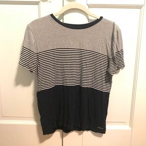 Navy striped tee